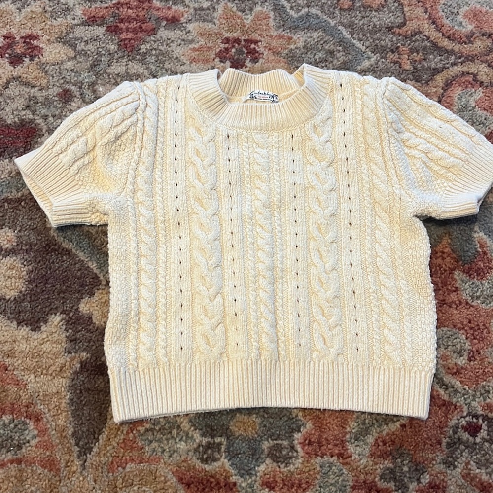 Free people sweater crop top
